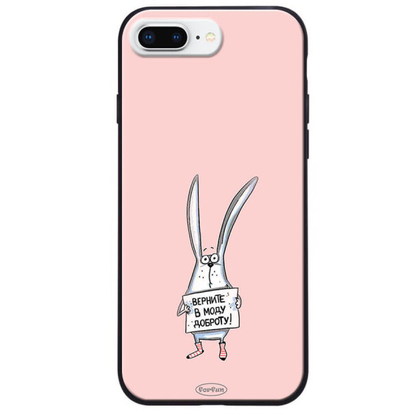 

TPU+PC чехол ForFun для Apple iPhone 7 plus / 8 plus (5.5") Добрый заяц / Розовый