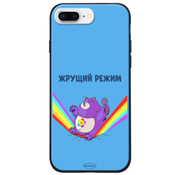 

TPU+PC чехол ForFun для Apple iPhone 7 plus / 8 plus (5.5") Жрущий режим / Синий
