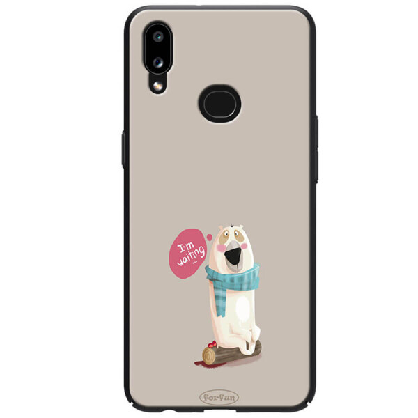 

TPU+PC чехол ForFun для Samsung Galaxy A10s I am waiting / Серый