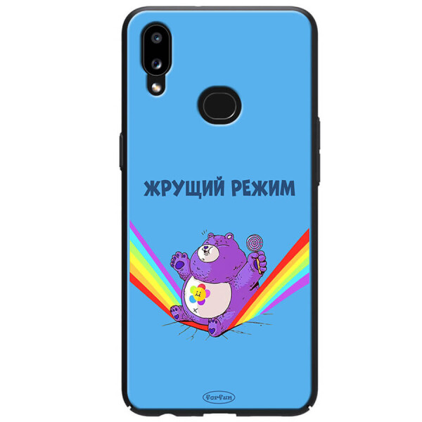 

TPU+PC чехол ForFun для Samsung Galaxy A10s Жрущий режим / Синий