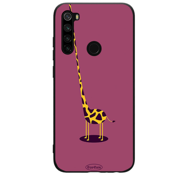 

TPU+PC чехол ForFun для Xiaomi Redmi Note 8 Жираф / Фиолетовый