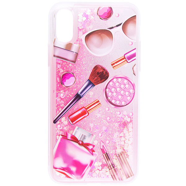 

TPU+PC чехол Liquid (glitter) для Apple iPhone X (5.8") / XS (5.8") (35) Косметика