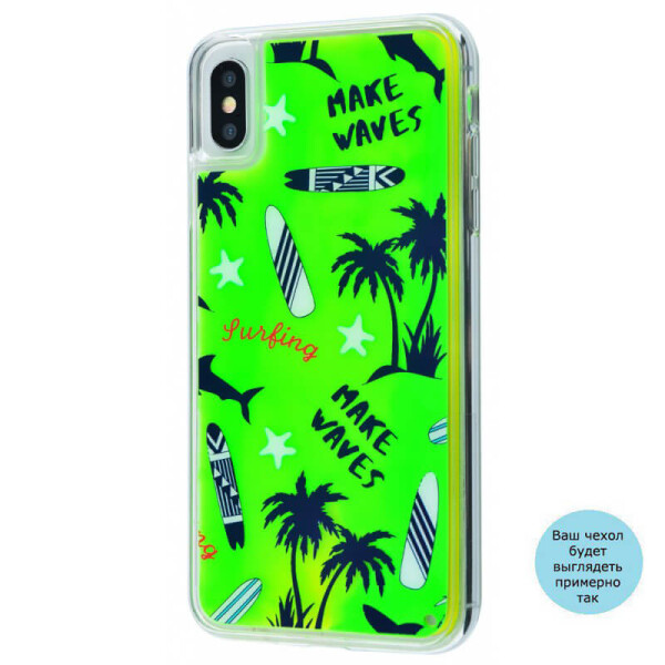

TPU+PC чехол Lovely Stream Neon sand для Apple iPhone 6 / 6s / 7 / 8 (4.7") Make Waves