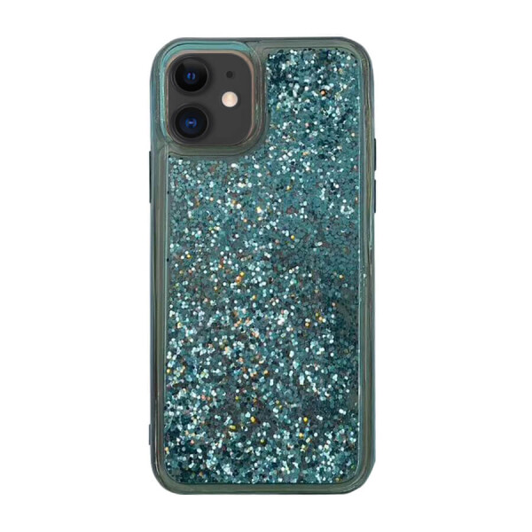 

TPU+PC чехол Sparkle (glitter) для Apple iPhone 11 (6.1") Зеленый