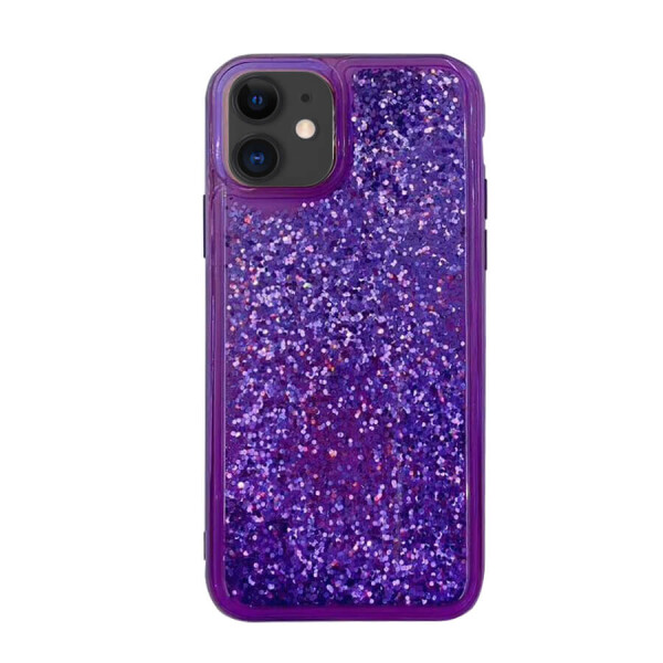 

TPU+PC чехол Sparkle (glitter) для Apple iPhone 11 (6.1") Фиолетовый