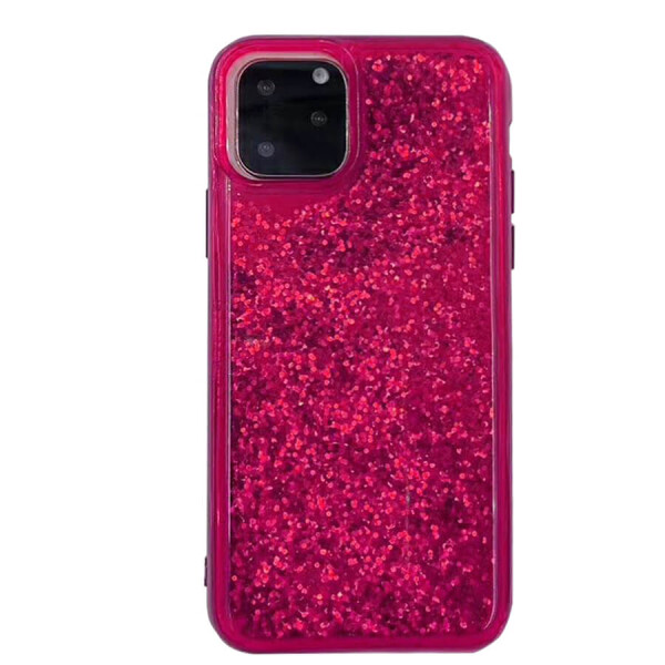 

TPU+PC чехол Sparkle (glitter) для Apple iPhone 11 Pro Max (6.5") Малиновый