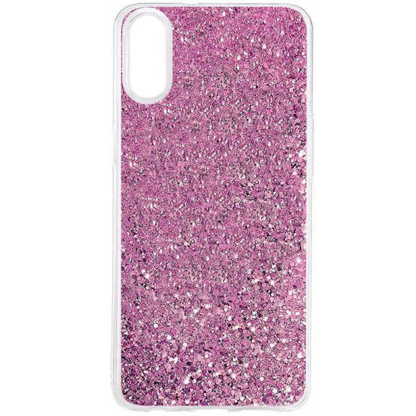 

TPU+PC чехол Sparkle (glitter) для Xiaomi Redmi 7A Розовый