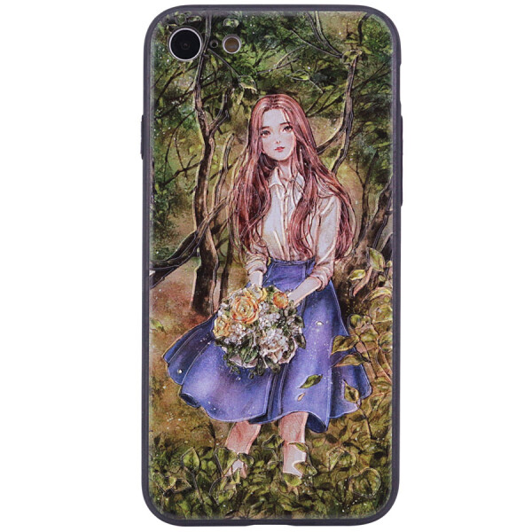 

TPU+PC чехол YCT картина для Apple iPhone 7 / 8 (4.7") Девочка в саду