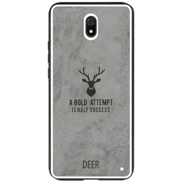 

TPU+Textile чехол Deer для Xiaomi Redmi 8a Серый