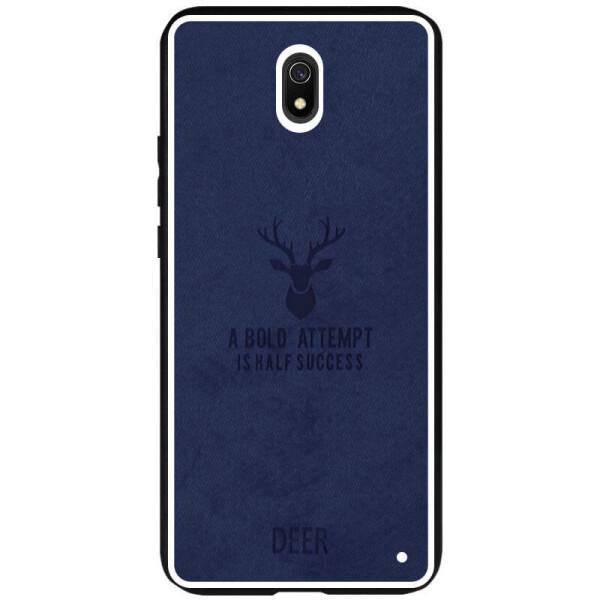 

TPU+Textile чехол Deer для Xiaomi Redmi 8a Синий