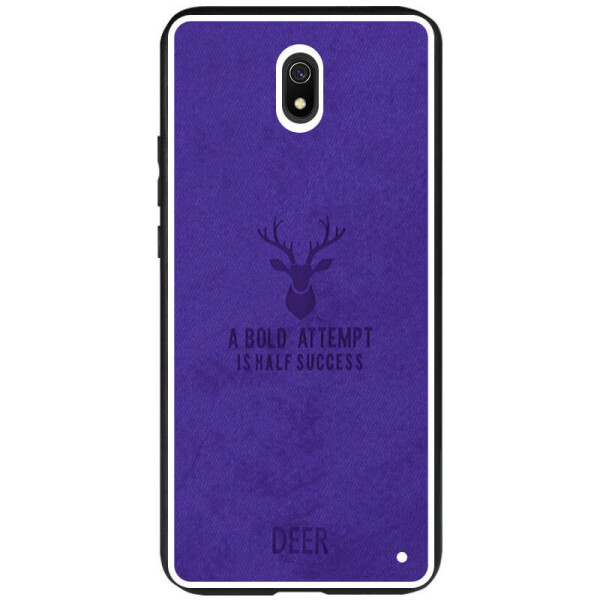 

TPU+Textile чехол Deer для Xiaomi Redmi 8a Фиолетовый
