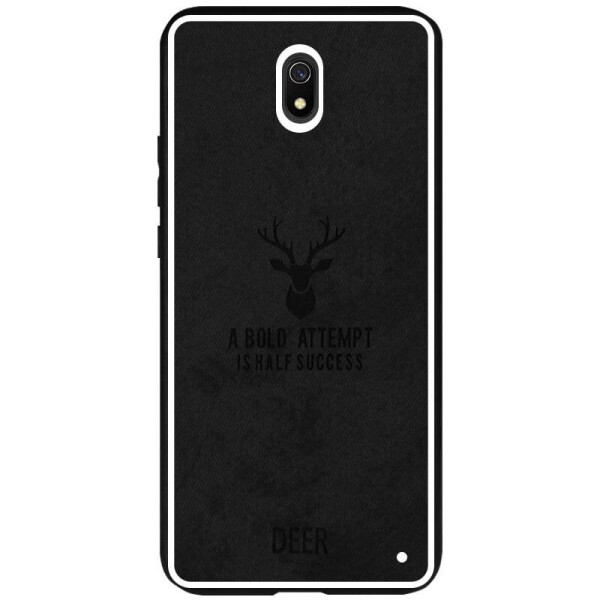 

TPU+Textile чехол Deer для Xiaomi Redmi 8a Черный