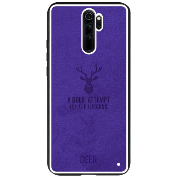 

TPU+Textile чехол Deer для Xiaomi Redmi Note 8 Pro Фиолетовый