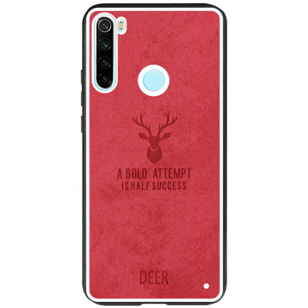

TPU+Textile чехол Deer для Xiaomi Redmi Note 8 Красный