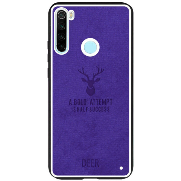

TPU+Textile чехол Deer для Xiaomi Redmi Note 8 Фиолетовый