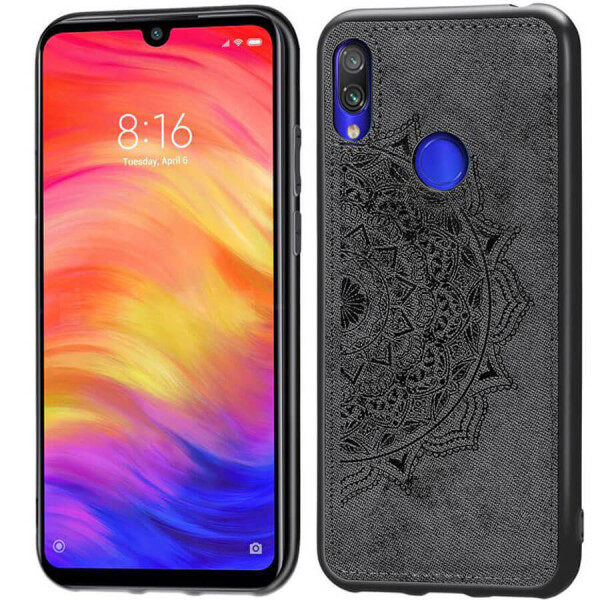

TPU+Textile чехол Mandala с 3D тиснением для Huawei P Smart Z Черный