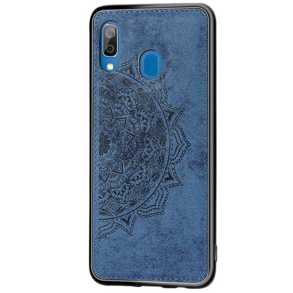 

TPU+Textile чехол Mandala с 3D тиснением для Samsung Galaxy A10s Синий