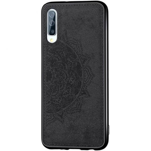 

TPU+Textile чехол Mandala с 3D тиснением для Samsung Galaxy A70 (A705F) Черный