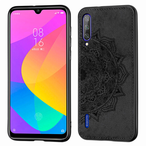 

TPU+Textile чехол Mandala с 3D тиснением для Xiaomi Mi CC9 / Mi 9 Lite Черный