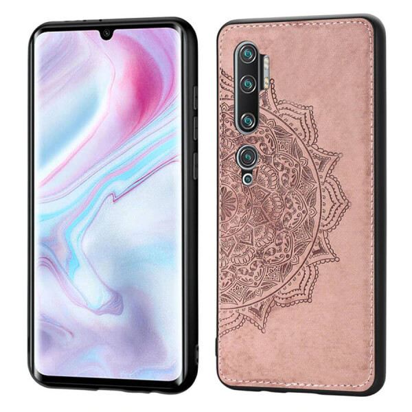 

TPU+Textile чехол Mandala с 3D тиснением для Xiaomi Mi Note 10 Розовый