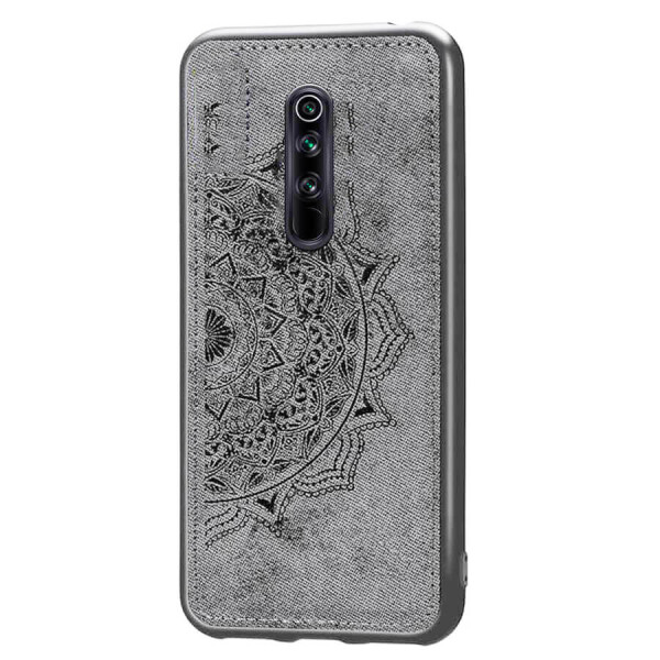 

TPU+Textile чехол Mandala с 3D тиснением для Xiaomi Redmi 8 Серый