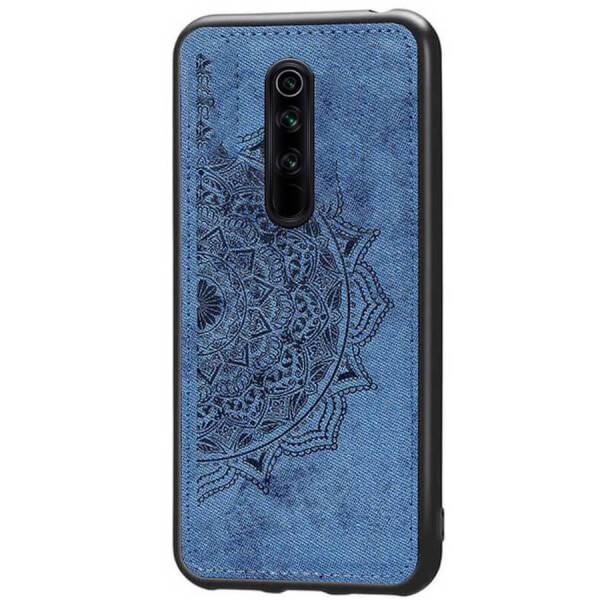 

TPU+Textile чехол Mandala с 3D тиснением для Xiaomi Redmi 8 Синий
