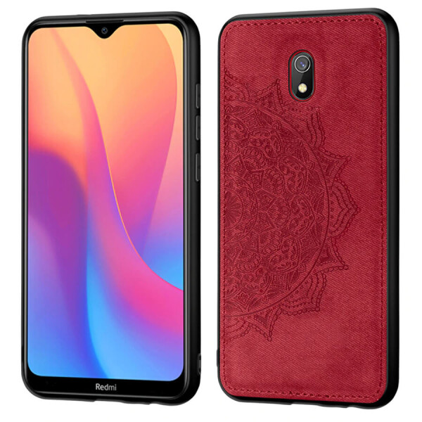 

TPU+Textile чехол Mandala с 3D тиснением для Xiaomi Redmi 8a Красный