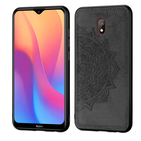 

TPU+Textile чехол Mandala с 3D тиснением для Xiaomi Redmi 8a Черный