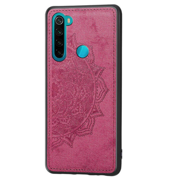 

TPU+Textile чехол Mandala с 3D тиснением для Xiaomi Redmi Note 8 Розовый