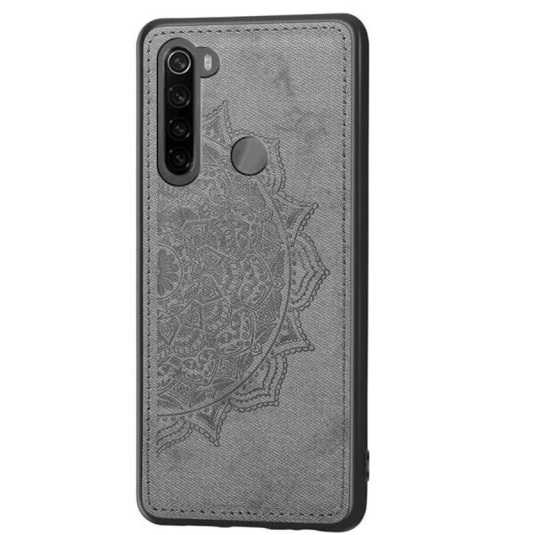 

TPU+Textile чехол Mandala с 3D тиснением для Xiaomi Redmi Note 8 Серый