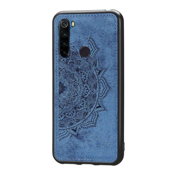 

TPU+Textile чехол Mandala с 3D тиснением для Xiaomi Redmi Note 8 Синий