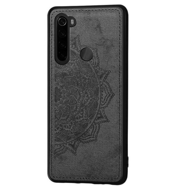 

TPU+Textile чехол Mandala с 3D тиснением для Xiaomi Redmi Note 8 Черный