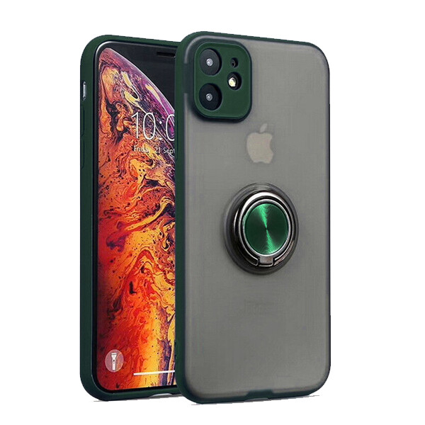 

TPU-PC чехол Deen Shadow Ring series для Apple iPhone 11 (6.1") Красный
