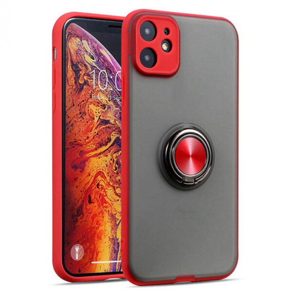 

TPU-PC чехол Deen Shadow Ring series для Apple iPhone 11 (6.1") Синий