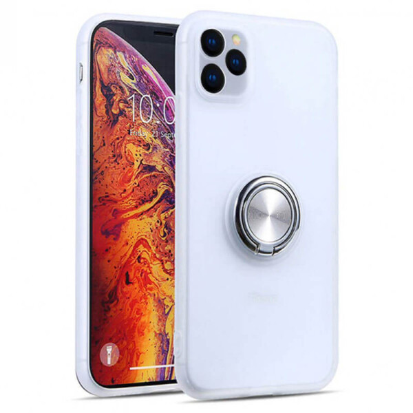 

TPU-PC чехол Deen Shadow Ring series для Apple iPhone 11 Pro Max (6.5") Бледно-бирюзовый