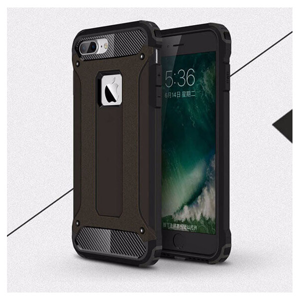 

Бронированный противоударный TPU+PC чехол Immortal для Apple iPhone X (5.8") / XS (5.8") Металл / Gun Metal