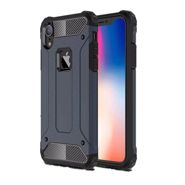 

Бронированный противоударный TPU+PC чехол Immortal для Apple iPhone XR (6.1") Черный