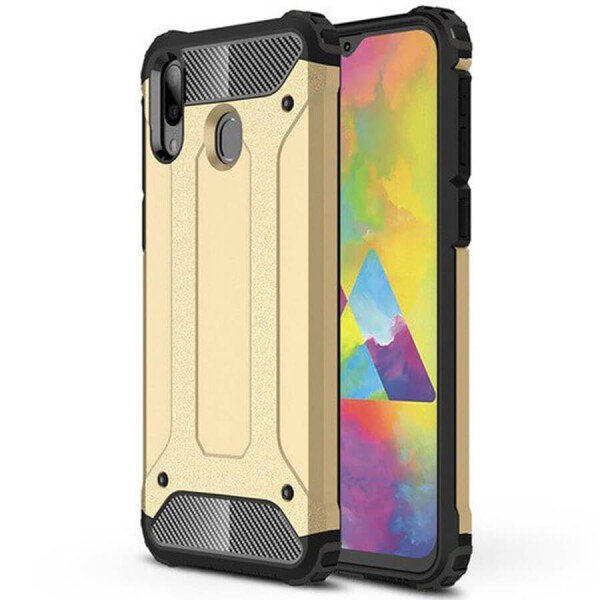

Бронированный противоударный TPU+PC чехол Immortal для Samsung Galaxy A10s Золотой