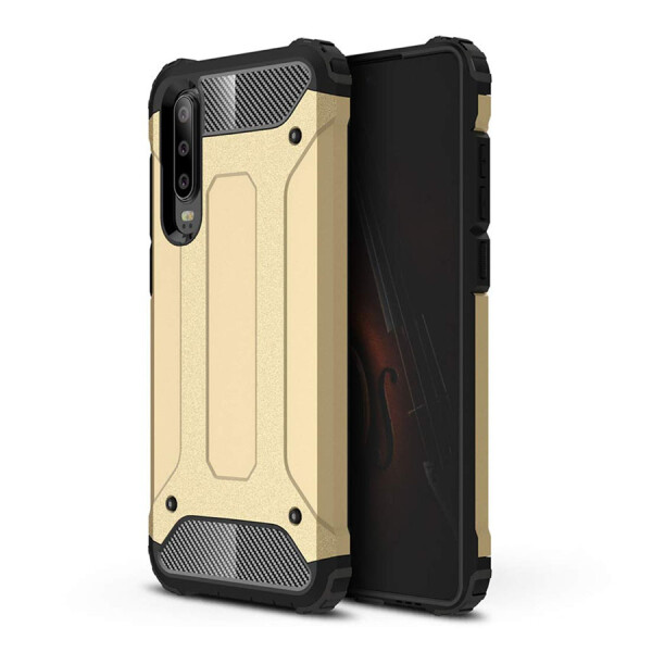 

Бронированный противоударный TPU+PC чехол Immortal для Samsung Galaxy A50 (A505F) / A50s / A30s Золотой