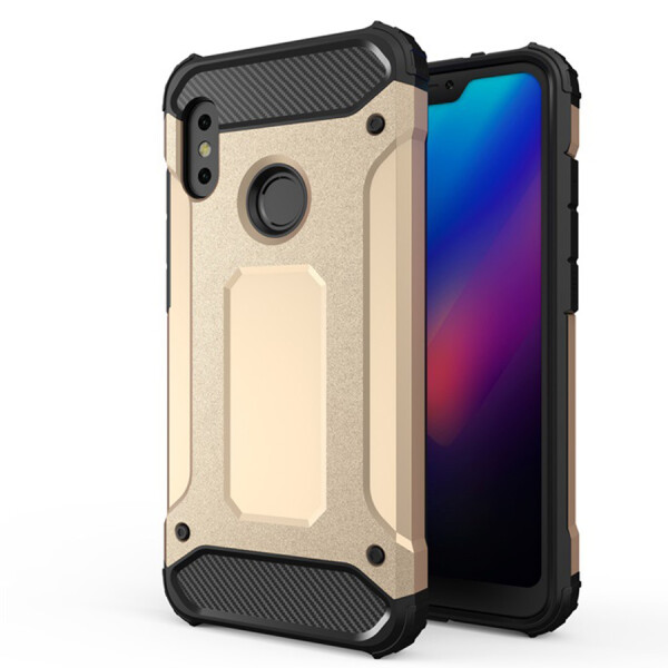

Бронированный противоударный TPU+PC чехол Immortal для Xiaomi Mi A2 Lite / Xiaomi Redmi 6 Pro Золотой
