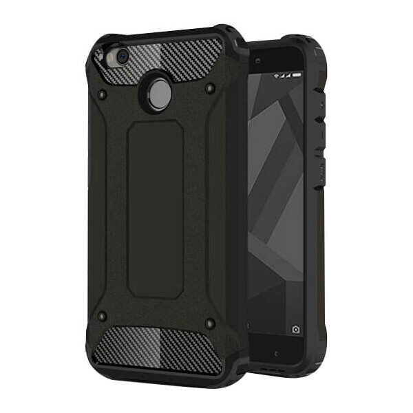 

Бронированный противоударный TPU+PC чехол Immortal для Xiaomi Redmi 4X Черный