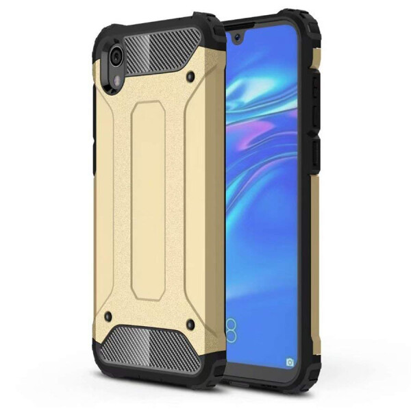 

Бронированный противоударный TPU+PC чехол Immortal для Xiaomi Redmi 7A Золотой