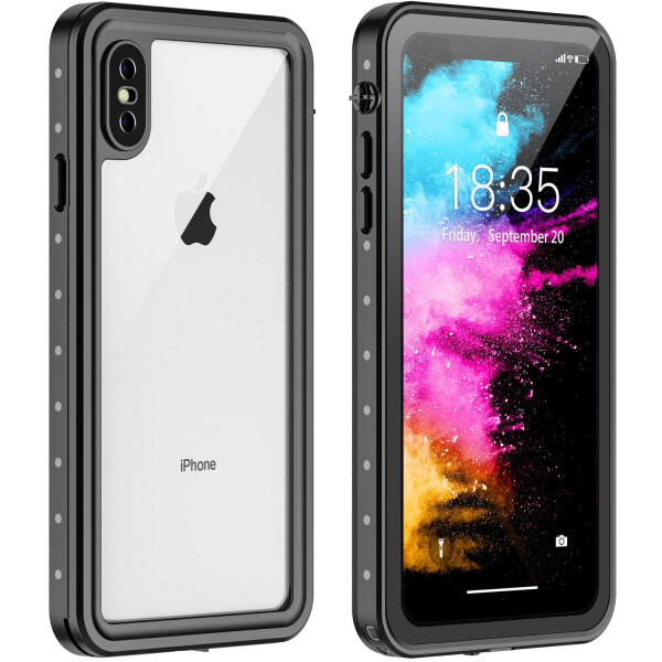 

Водонепроницаемый чехол Shellbox с подставкой для Apple iPhone X / XS (5.8") Черный
