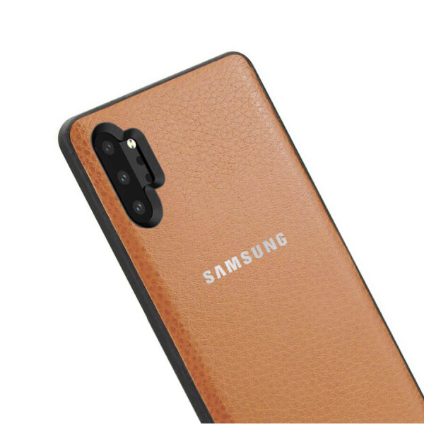 

Кожаная накладка Classic series для Samsung Galaxy Note 10 Plus Синий, Черный с красной строчкой