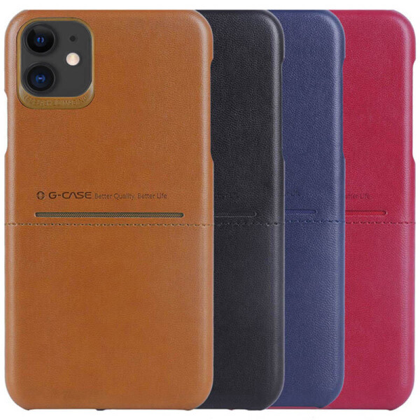 

Кожаная накладка G-Case Cardcool Series для Apple iPhone 11 (6.1") Красный