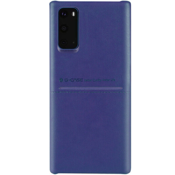 

Кожаная накладка G-Case Cardcool Series для Samsung Galaxy S20 Синий