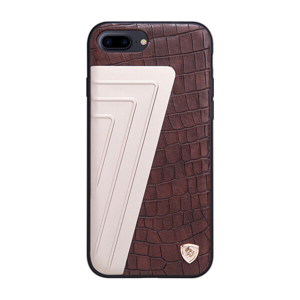 

Кожаная накладка Nillkin Hybrid Series для Apple iPhone 7 plus / 8 plus (5.5") Черный / Золотой