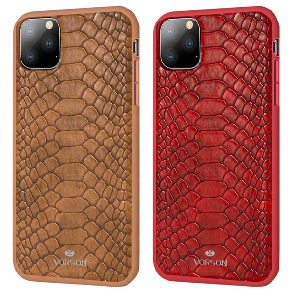 

Кожаная накладка VORSON Snake series для Samsung Galaxy Note 10 Plus Коричневый