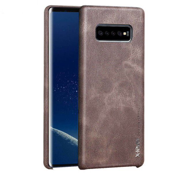 

Кожаная накладка X-Level Vintage Series для Samsung Galaxy S10+ Серый