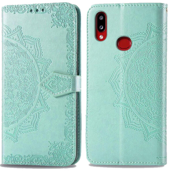 

Кожаный чехол (книжка) Art Case с визитницей для Samsung Galaxy A10s Бирюзовый